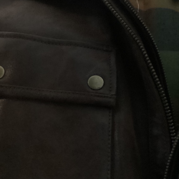 Johnson and Murphy mens leather jacket - Picture 4 of 5